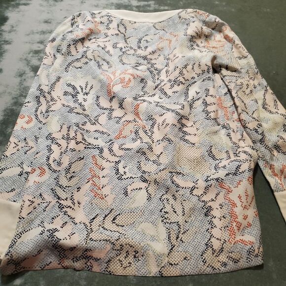 Tory Burch Dahlia Silk Jacquard Tunic  Sz 0 - Picture 5 of 5